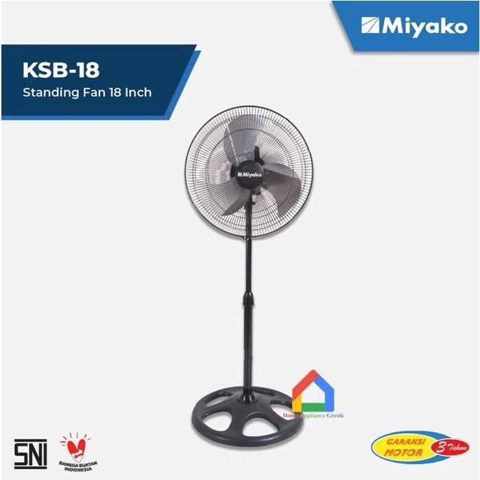 Miyako Kipas Angin Berdiri Power Fan KSB 18 (18 Inch)
