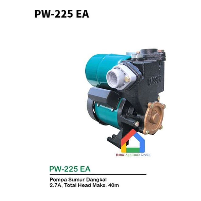 Pompa Air Wasser PW 225 EA Otomatis 200 Watt (9 Meter)