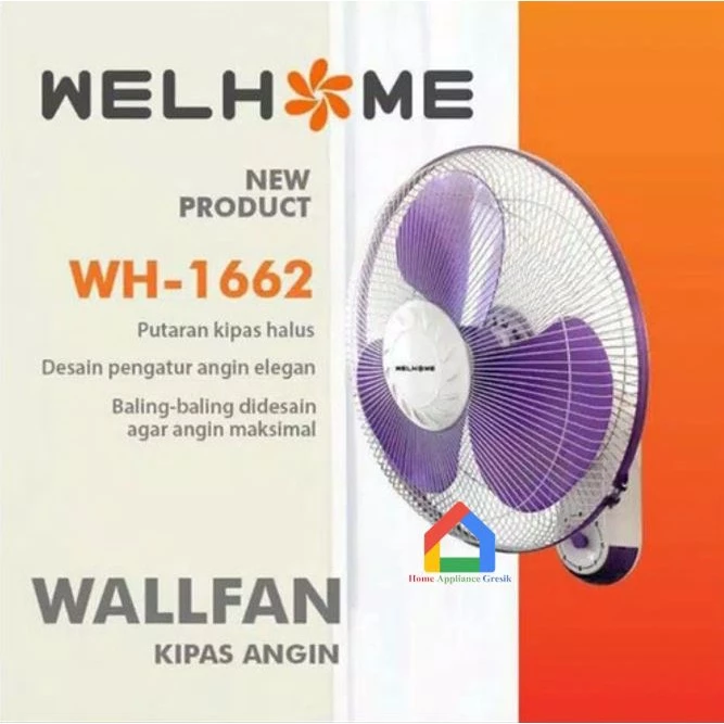 Kipas Angin Dinding Wellhome WF 1662/1663 (16 Inch)