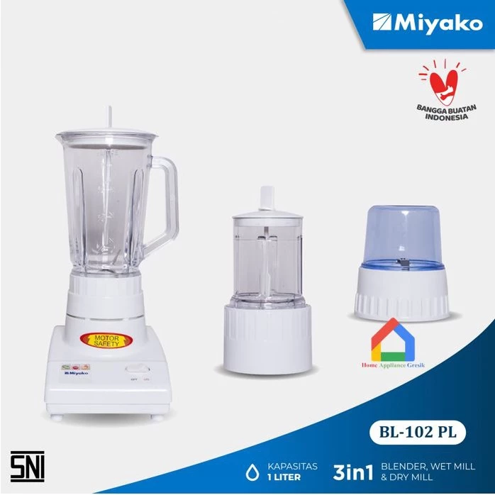 Miyako Blender Isi 3 BL 102 PL Plastik