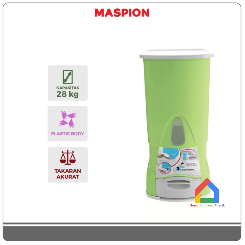 Maspion MRD 2800 AP Rice Box Plastik (28 Kg)