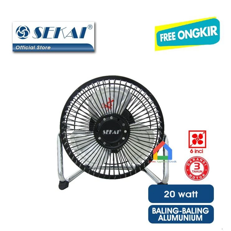 Kipas Angin Meja Mini Sekai HFN 650 (6 Inch)