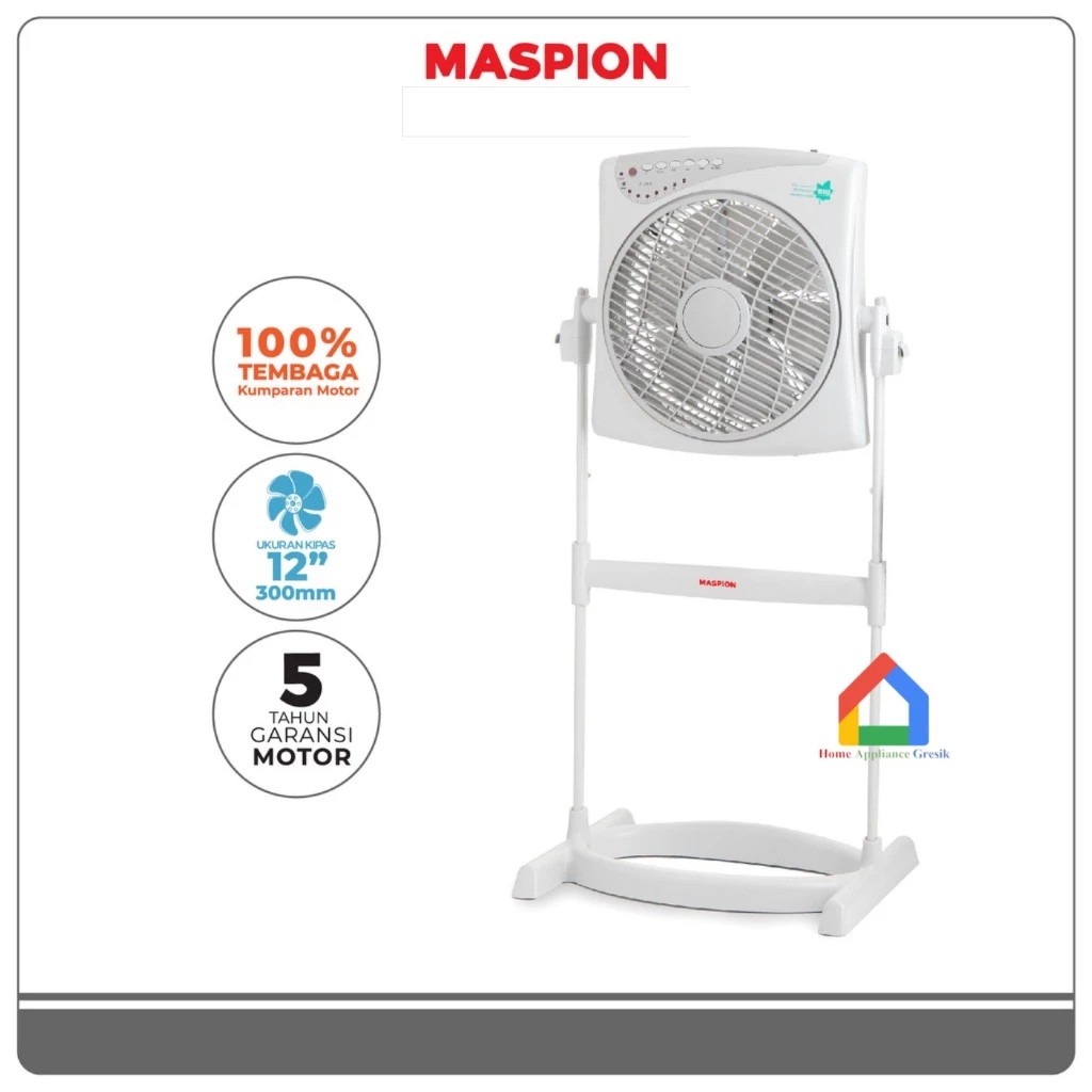 Kipas Angin Box Fan Standing Maspion JF 2111 RC Remote (12 Inch)
