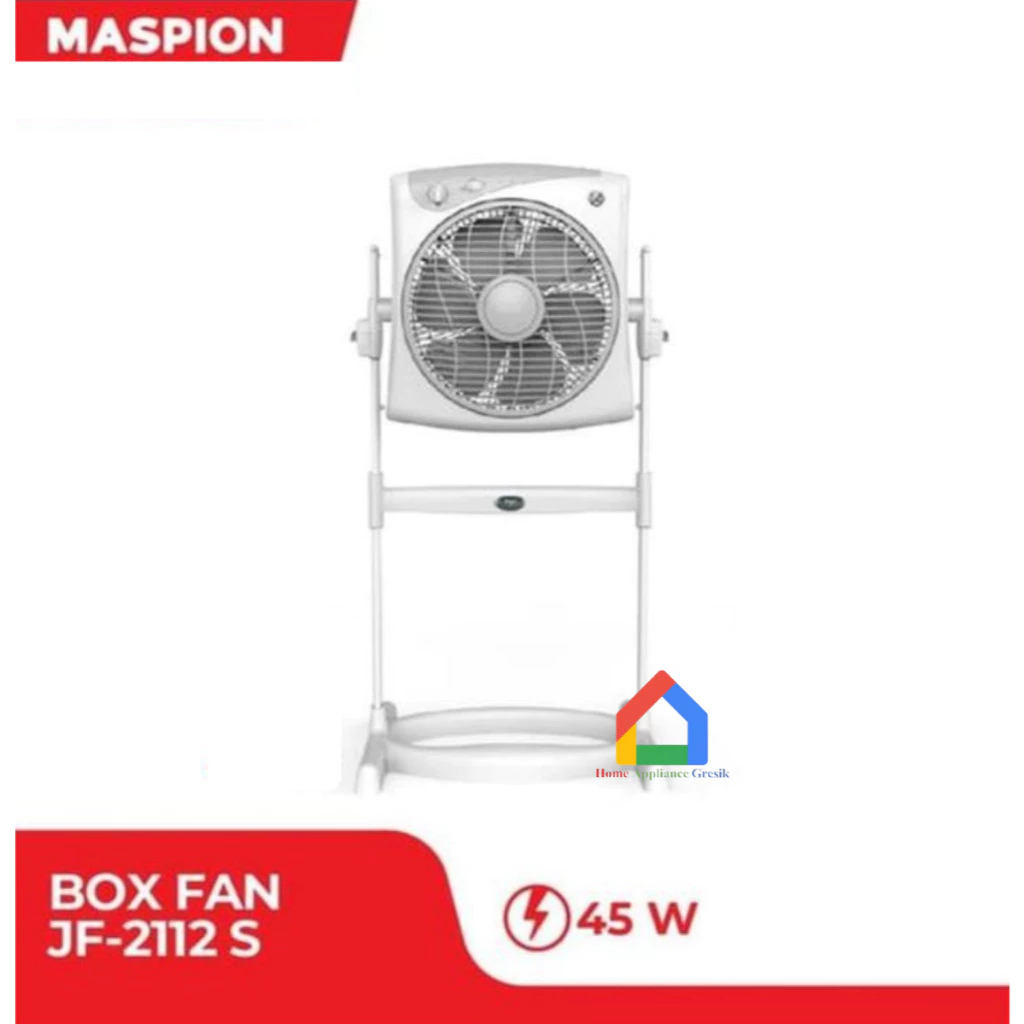 Kipas Angin Box Fan Standing Maspion JF 2112 S (12 Inch)