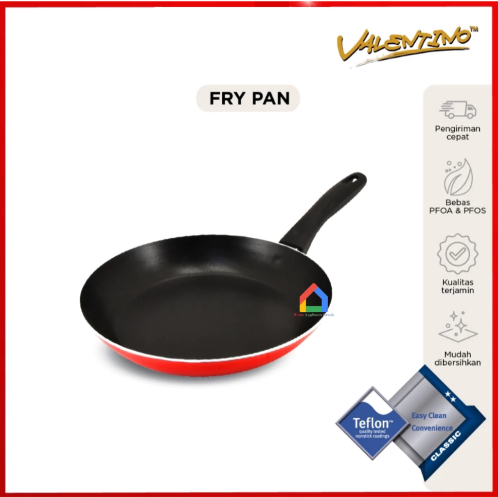 Panci Teflon Frypan Wajan Penggorengan Maxim 20, 22, 24, 26 Cm