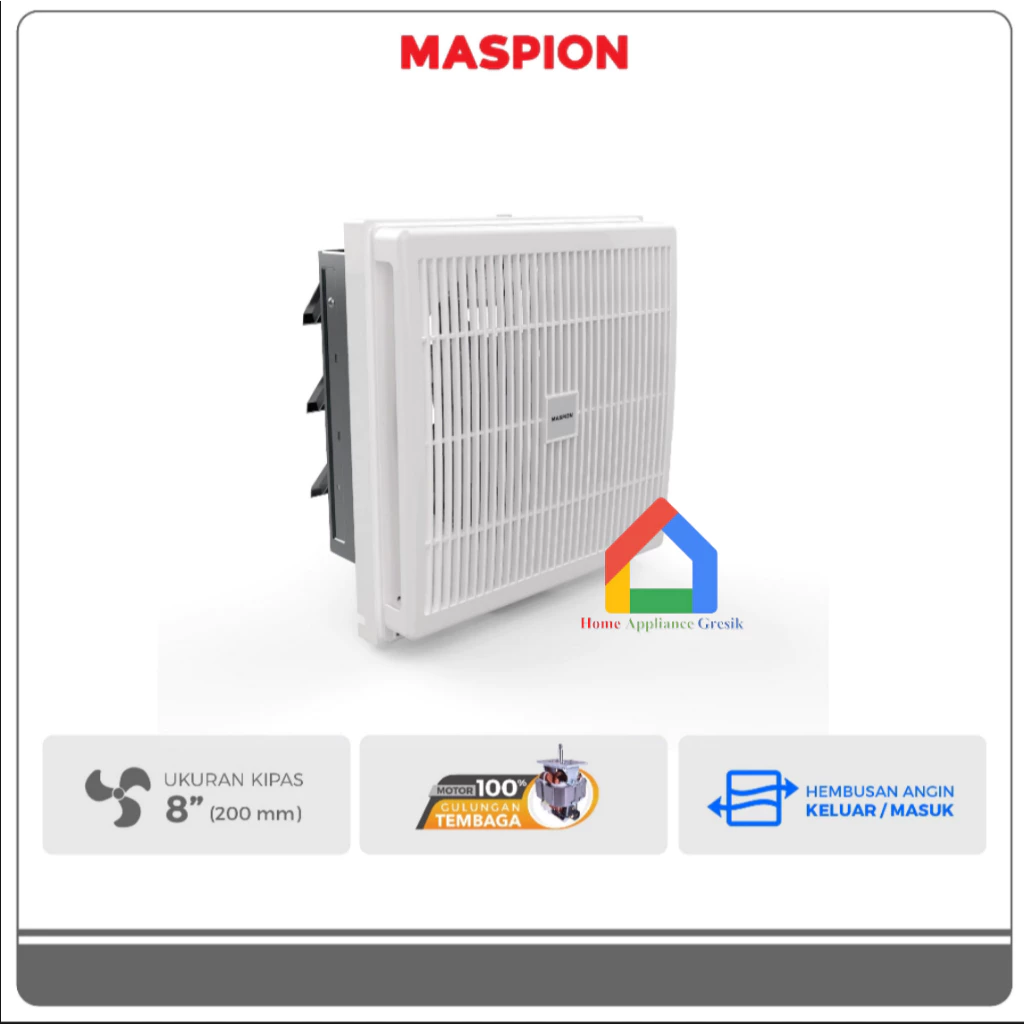 Kipas Angin Hisap Maspion MV-200 NEX (8 Inch)