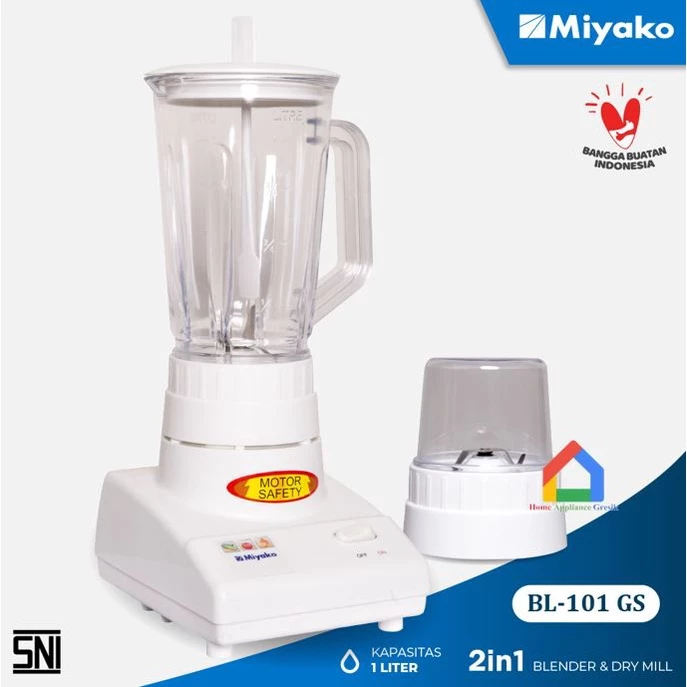Miyako Blender Isi 2 BL 101 GS Kaca