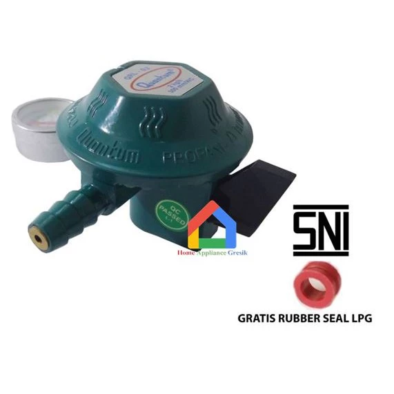 Regulator Kompor Gas + Meter Quantum QRL 03