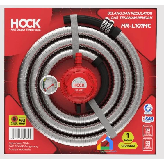 Selang dan Regulator Gas LPG Hock HR-L101MC