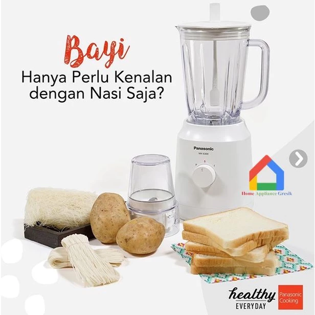 Blender Panasonic Isi 2 MX E310WSR Kaca